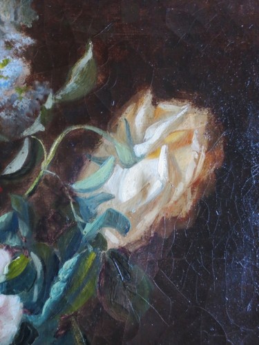 XIXe siècle - Bouquet de fleurs - C. Gontier, XIXe siècle