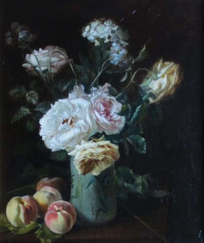 Antiquités - Bouquet de fleurs - C. Gontier, XIXe siècle