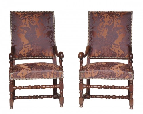 Paire de fauteuils, époque Louis XIV