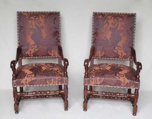 Paire de fauteuils, époque Louis XIV - Sièges Style Louis XIV