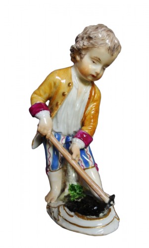 le petit jardinier, porcelaine de Meissen XVIIIe siècle