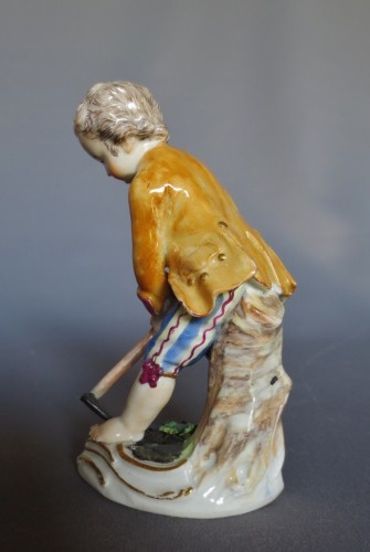 le petit jardinier, porcelaine de Meissen XVIIIe siècle - Anne Besnard