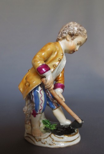 le petit jardinier, porcelaine de Meissen XVIIIe siècle - 