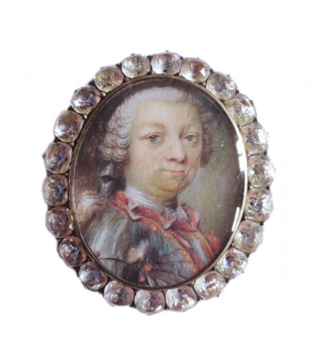 Miniature sur vélin époque Louis XV