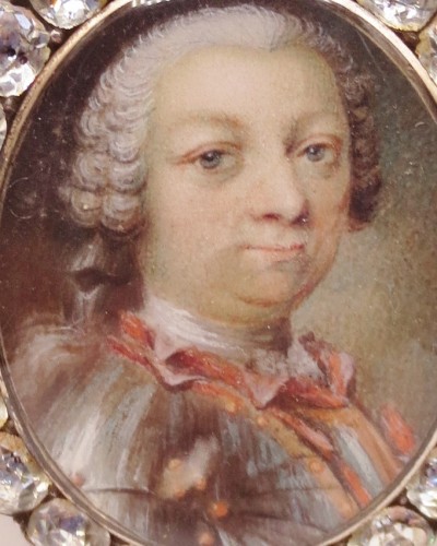 Miniature sur vélin époque Louis XV - Objets de Vitrine Style Louis XV