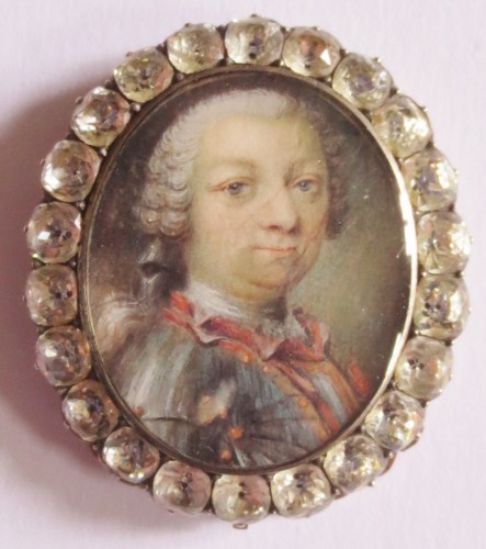 Objets de Vitrine Miniatures - Miniature sur vélin époque Louis XV