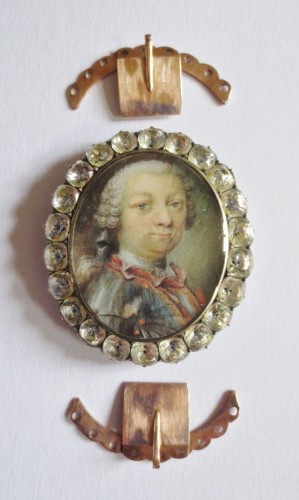 Antiquités - Miniature sur vélin époque Louis XV