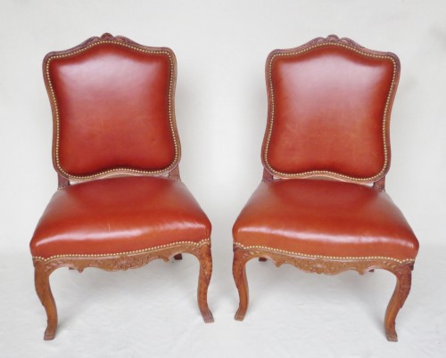 Suite de six chaises estampillées A.Bonnemain - Sièges Style Louis XV