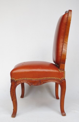 Louis XV - Suite de six chaises estampillées A.Bonnemain