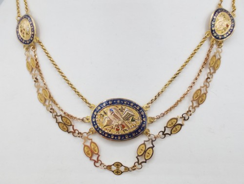 19th century - Gold slavery necklace, Normandy early 19th century
