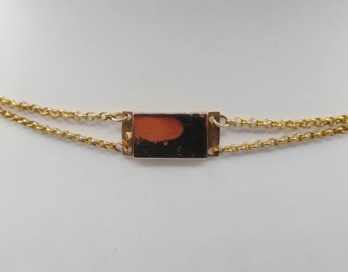 Empire - Gold slavery necklace, Normandy early 19th century