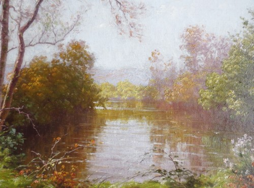  - Landscape with a pond - René His (1877-1960)