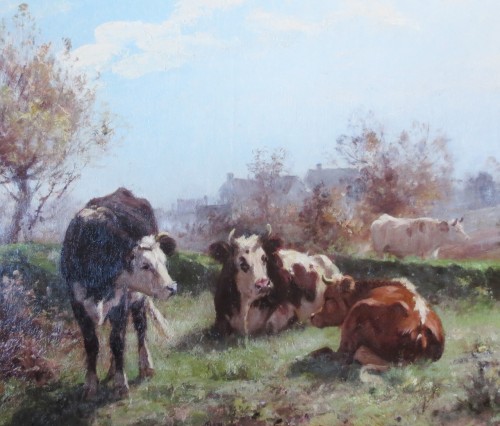 Vaches au pâturage - Aymar Pezant (1846-1916) - Anne Besnard