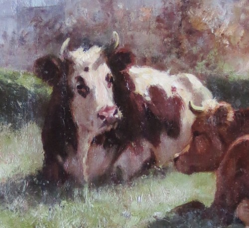Vaches au pâturage - Aymar Pezant (1846-1916) - 