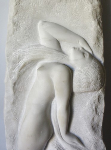 Sculpture Sculpture en Marbre - Amedeo Gennarelli (1881-1943) -  femme de profil