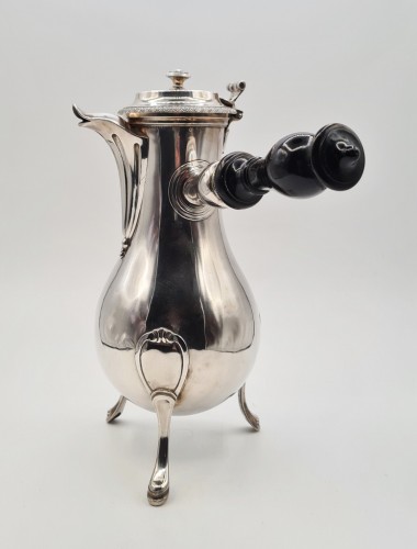 Grande verseuse tripode, Paris 1er Coq (1798-1809) - Argenterie et Orfèvrerie Style 