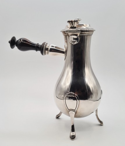 XIXe siècle - Grande verseuse tripode, Paris 1er Coq (1798-1809)