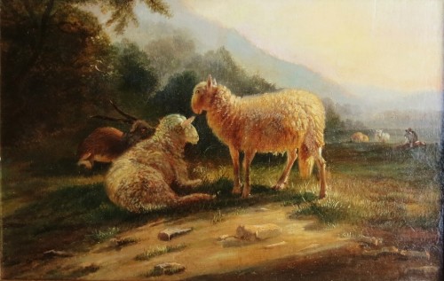 Paysage aux moutons - Balthasar Paul Ommeganck (1755-1826) - Tableaux et dessins Style 