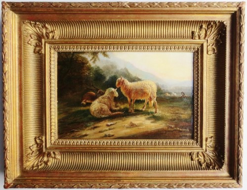Tableaux et dessins Tableaux XVIIIe siècle - Paysage aux moutons - Balthasar Paul Ommeganck (1755-1826)