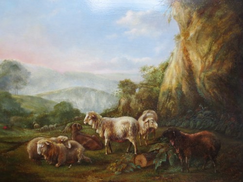 Paysage aux moutons - Attribué à Balthasar Paul meganck (1755-1826) - Anne Besnard