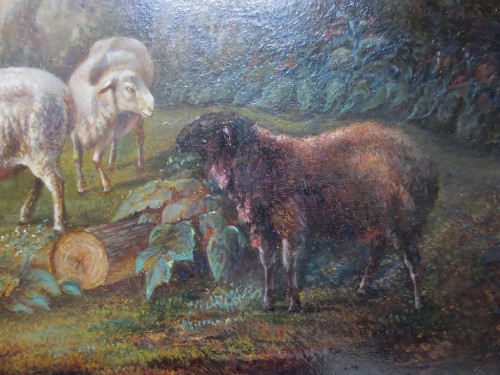 Antiquités - Paysage aux moutons - Attribué à Balthasar Paul meganck (1755-1826)