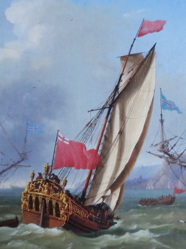 Marine painting - Jan Karel Donatus Van Beecq (1638 – 1722) - 