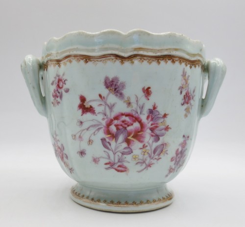 Céramiques, Porcelaines  - Rafraîchissoir en porcelaine de la Compagnie des Indes -XVIIIe siècle
