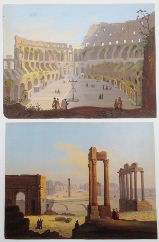 Paintings & Drawings  - Views of Rome, 19th century
