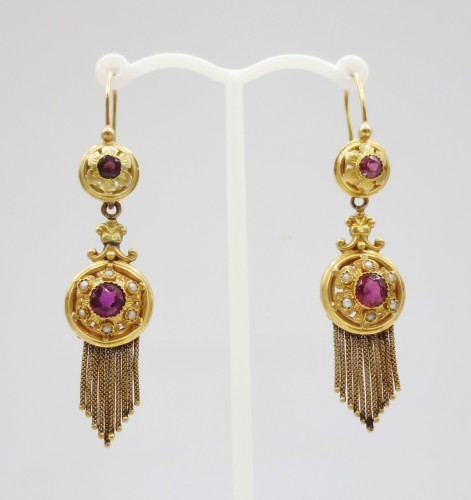 Earrings, mid 19th century - Antique Jewellery Style Louis-Philippe