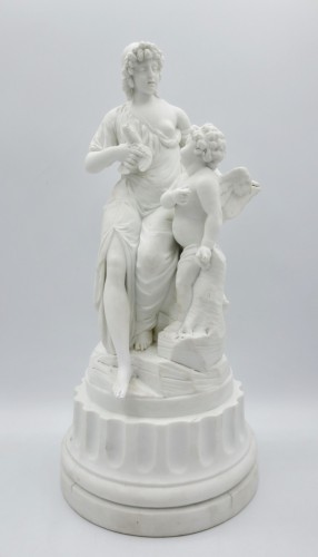 Venus et l' Amour, fin XVIIIe siècle - Céramiques, Porcelaines Style Louis XVI
