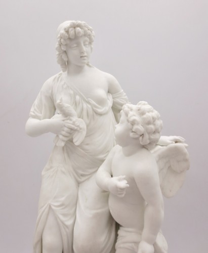Céramiques, Porcelaines  - Venus et l' Amour, fin XVIIIe siècle