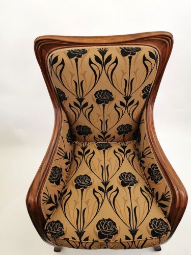 Antiquités - Louis Majorelle - Pair of Art Nouveau armchairs &quot;Moulurations Ornées