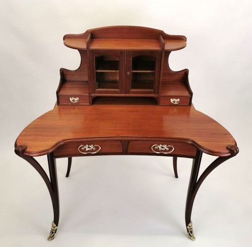 Mobilier Bureau et Secrétaire - Louis Majorelle - Bureau Art Nouveau "Aux trèfles"