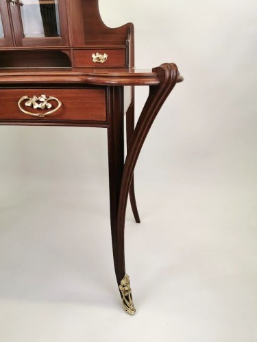 20th century - Louis Majorelle - Art Nouveau Bureau &quot;Aux trèfles&quot;