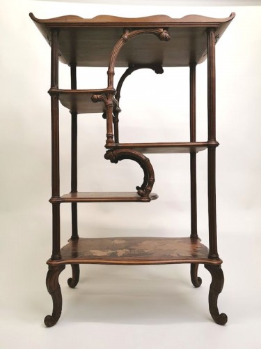 Mobilier Bibliothéque, vitrine - Emile Gallé  -  Etagère Japonisante Art nouveau