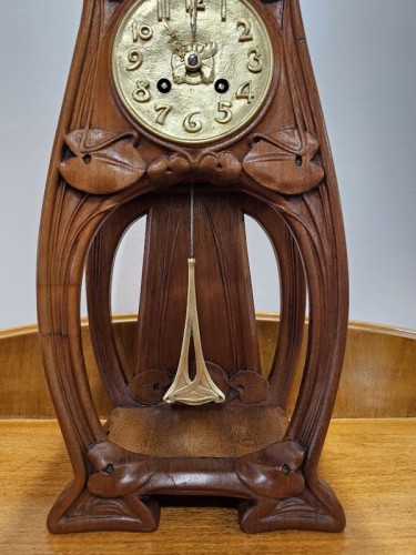 Horlogerie Pendule - Joseph Garino - Pendule Art nouveau "Nénuphars"
