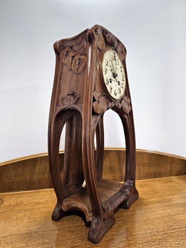 Joseph Garino - Art nouveau &quot;Water Lilies&quot; clock - 