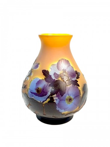 Emile Gallé - Important Vase "Hibiscus"