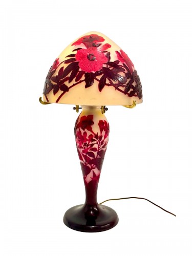 Emile Gallé - Lampe champignon Art nouveau "Bignones"