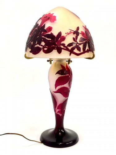 Luminaires Lampe - Emile Gallé - Lampe champignon Art nouveau "Bignones"