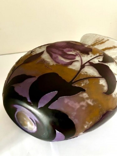 Art Déco - Daum Nancy - Vase Art Nouveau "Aux Lys"