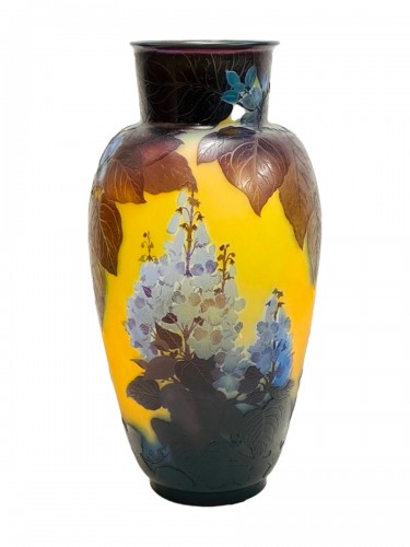 Emile Gallé - Monumental Vase Art nouveau "Paulownia"