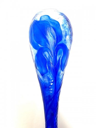 Glass & Crystal  - Daum Nancy - Art Nouveau &quot;Iris&quot; Vase