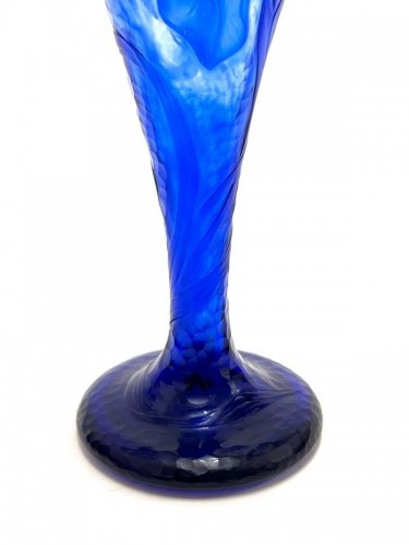 Antiquités - Daum Nancy - Vase Art Nouveau "Iris"