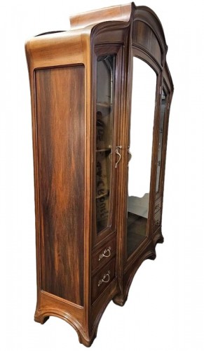 Camille Gauthier - &quot;Mouluration Ornée&quot; Art Nouveau bookcase - 