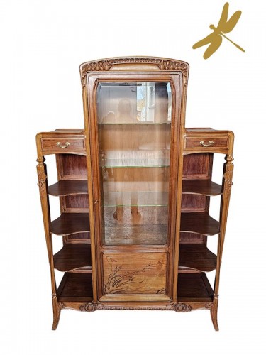 Louis Majorelle - Art Nouveau &quot;Aubépines&quot; display cabinet - Furniture Style Art nouveau