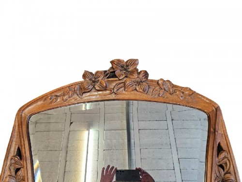 Camille Gauthier - Miroir Art nouveau "Clématites" - Art nouveau