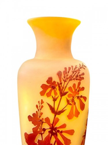 Emile Gallé - Monumental Art Nouveau “Fleurs de Galane” vase - Art Déco