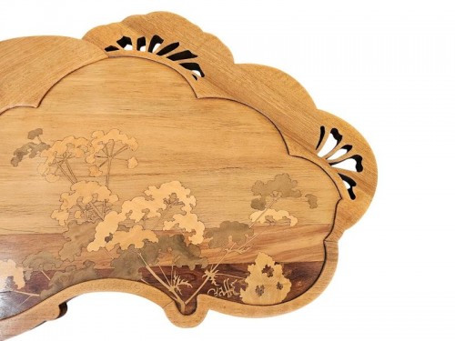 Furniture  - Emile Gallé - Art nouveau “Ombelles” pedestal table