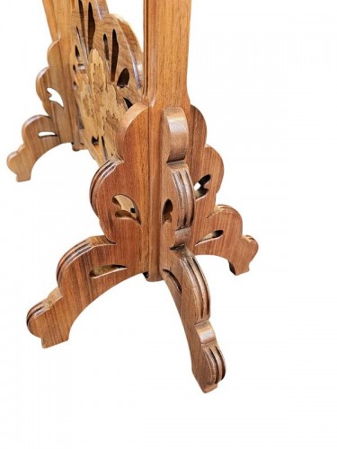 Antiquités - Emile Gallé - Art nouveau “Ombelles” pedestal table